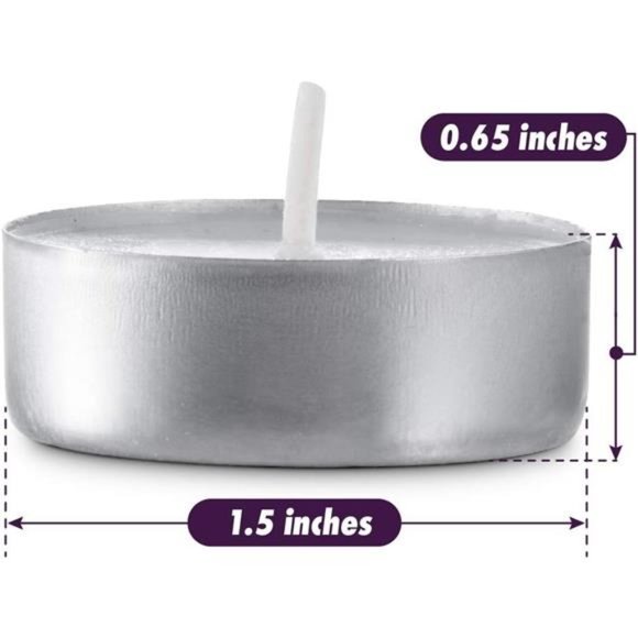200pcs Unscented Tea Lights Candles Bulk White Smokeless Dripless & Long-Lasting - Picture 2 of 7